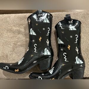 Nomad Yippy Wild West Rain Boots Size 9